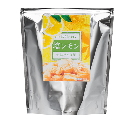 【今季販売終了】手揚げかき餅　塩レモン